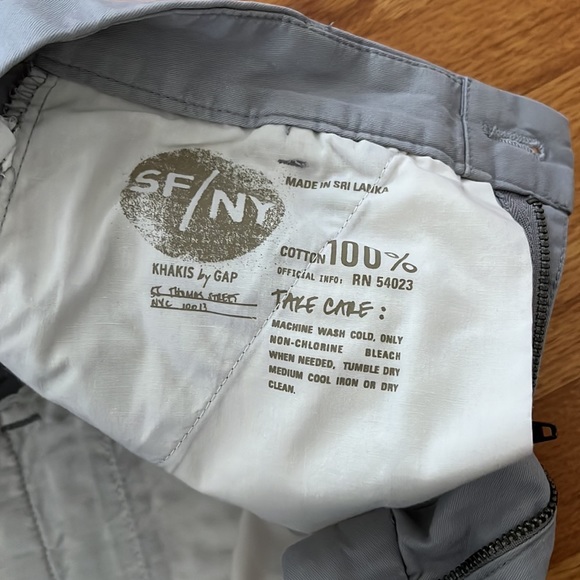 Gap 100% Cotton Sunkissed Khaki Shorts - Petite - Grey - Picture 6 of 6